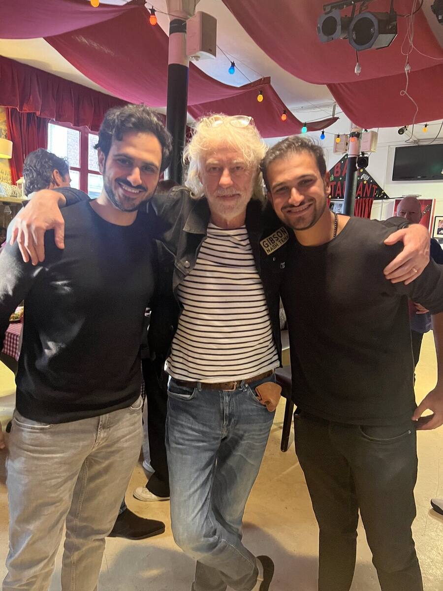Avec Bob Geldof