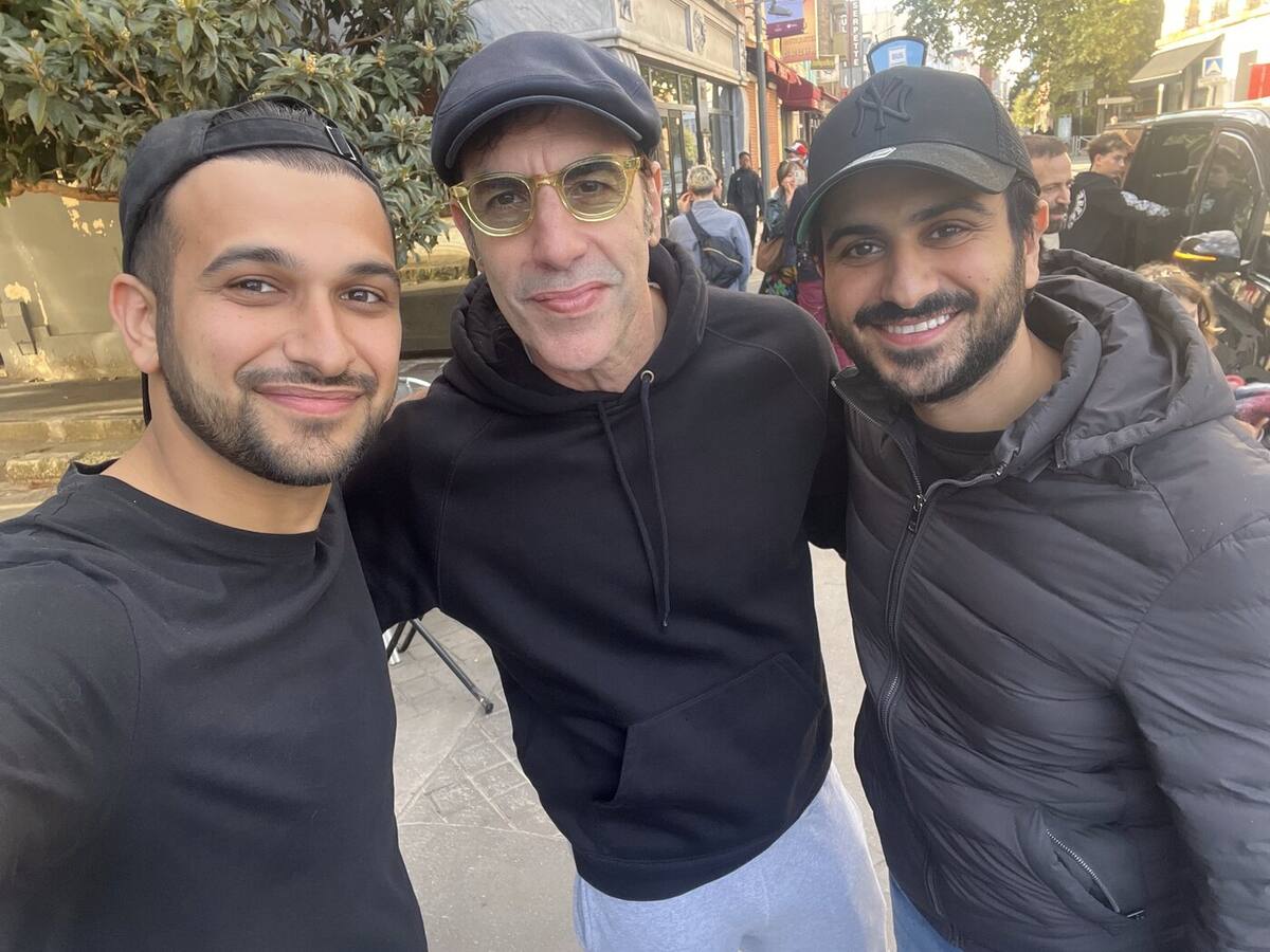 Avec Sacha Baron Cohen